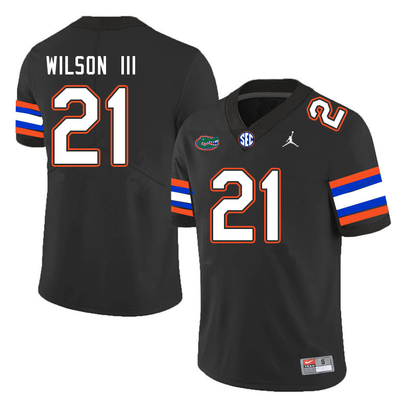 Men #21 Eugene Wilson III Florida Gators College Football Jerseys Stitched Sale-Black